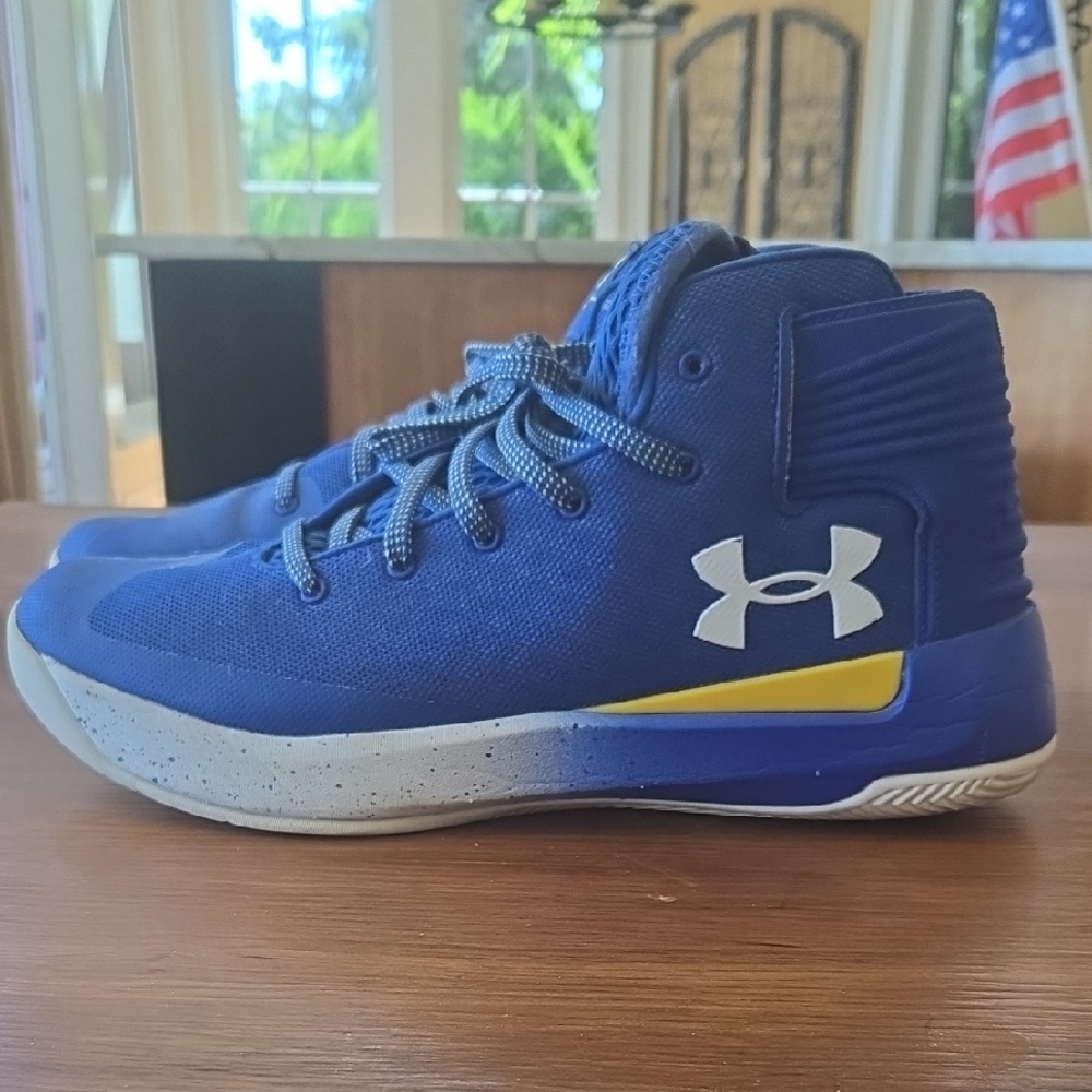 Under Armour Blue and Yellow Athletic Shoes
